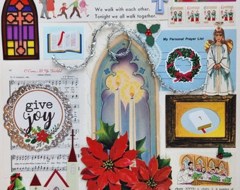 O Come, All Ye Faithful | Vintage Ephemera Collection | 25+ pcs | Mixed Media | Junk Journal | Scrap Pack | Inspiration Kit | Paper Crafts