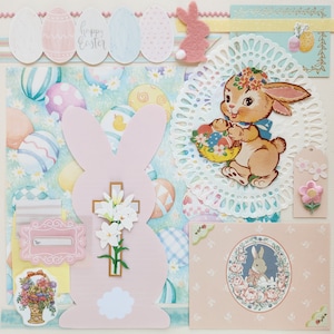 Blushing Bunnies | Vintage Ephemera Sammlung | 25+ Stück | Mischtechnik | Junk Journal | Restposten | Inspiration-Kit | Papier Kunsthandwerk