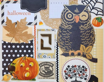 Happy Owl-o-Ween | Vintage Ephemera Collection | 25+ pcs | Mixed Media | Junk Journal | Scrap Pack | Inspiration Kit | Paper Arts & Crafts
