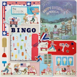 Noite Quente, Delícias Refrescantes | Coleção de Objetos Vintage | Mais de 25 peças | Técnica Mista | Diário de Sucata | Pacote de Recortes | Kit de Inspiração | Artesanato em Papel
