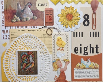 Eight is Enough | Vintage Ephemera Collection | 25+ pcs | Mixed Media | Junk Journal | Scrap Pack | Inspiration Kit | Paper Arts & Crafts