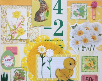 Happy Spring! | Vintage Ephemera Collection | 25+ pieces | Mixed Media | Junk Journal | Scrap Pack | Inspiration Kit | Paper Arts & Crafts