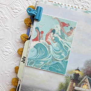 A Day at the Seashore Junk Journal 40 pgs Vintage Children's Book Vacation Scrapbook Paper Crafts Journaling image 8