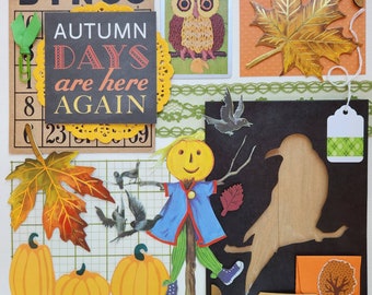 Autumn Days | Vintage Ephemera Collection | 25+ pcs | Mixed Media | Junk Journal | Scrap Pack | Inspiration Kit | Paper Arts & Crafts