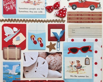 We Like Summer Fun | Vintage Ephemera Collection | 25+ pcs | Mixed Media | Junk Journal | Scrap Pack | Inspiration Kit | Paper Crafting