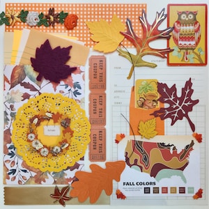 Herbstfarben | Vintage Ephemera Sammlung | 25+ Stück | Mischtechnik | Junk Journal | Restposten | Inspiration-Kit | Papier Kunsthandwerk