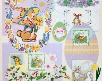 Happy Spring | Vintage Ephemera Collection | 25+ pcs | Mixed Media | Junk Journal | Scrap Pack | Inspiration Kit | Paper Arts & Crafts