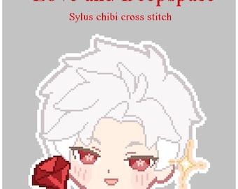 Love and Deepspace Sylus Chibi Cross Stitch Pattern