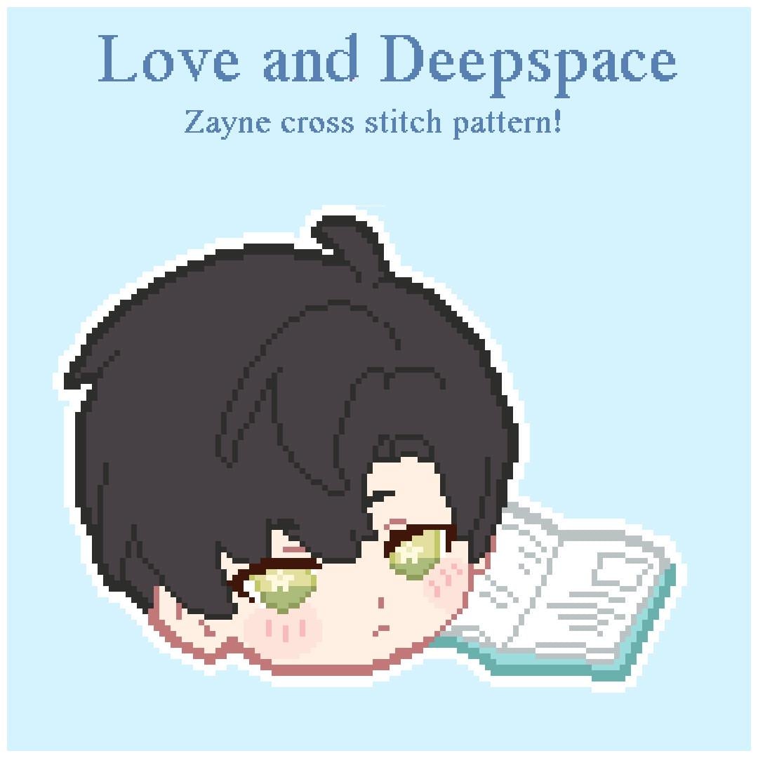 Love and Deepspace Zayne Chibi Cross Stitch Pattern - Etsy