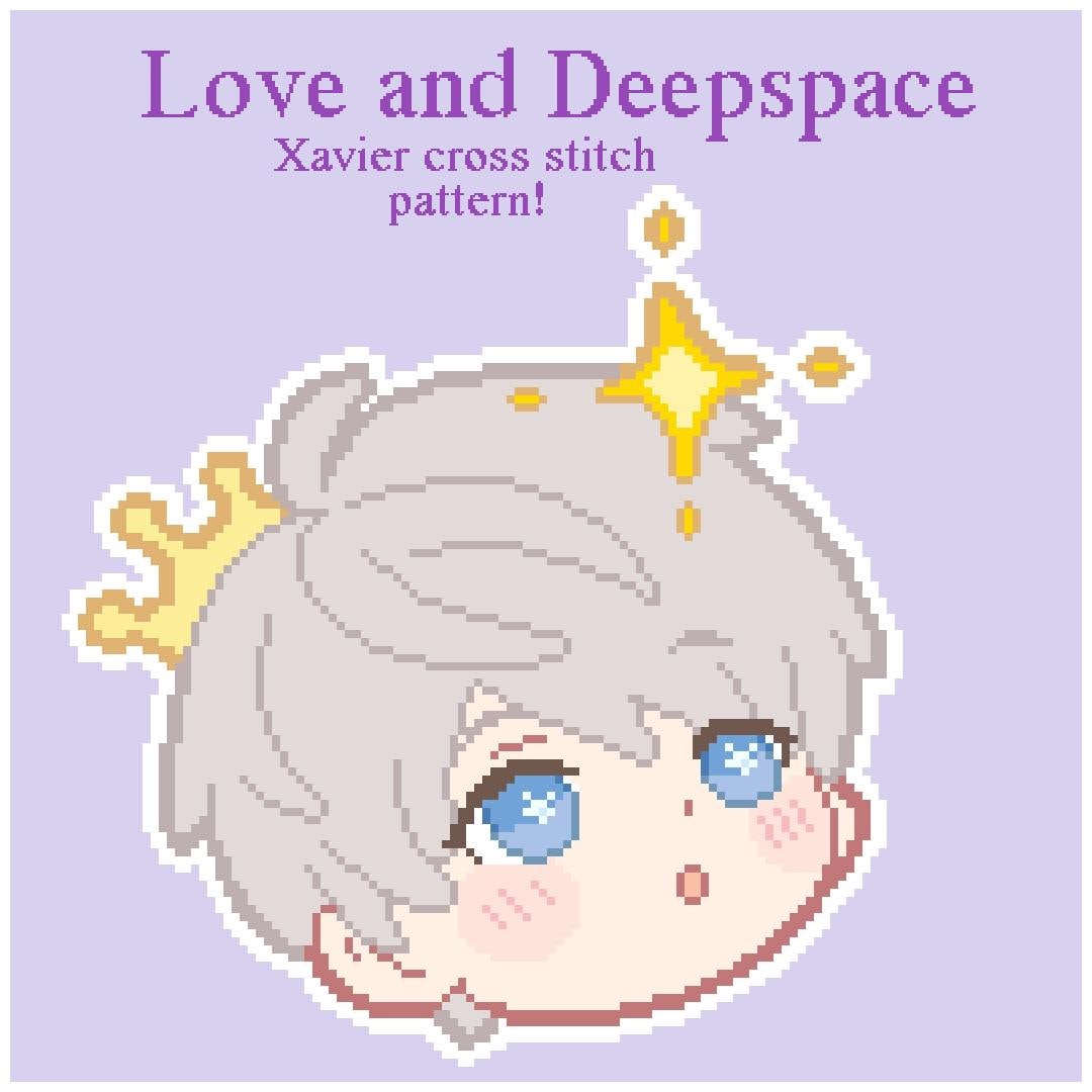 Love and Deepspace Xavier Chibi Cross Stitch Pattern - Etsy