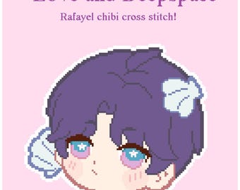 Love & Deepspace Rafayel Chibi Cross Stitch Pattern