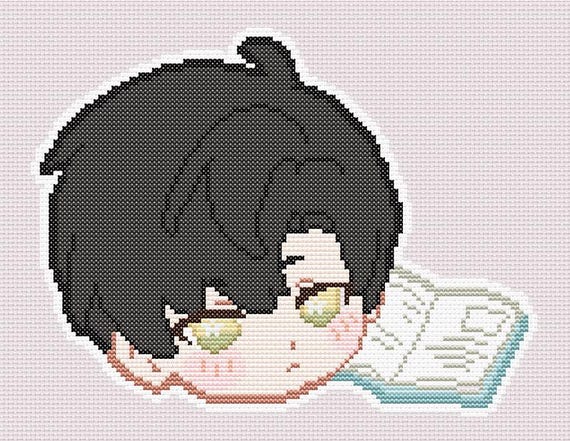 Love and Deepspace Zayne Chibi Cross Stitch Pattern - Etsy