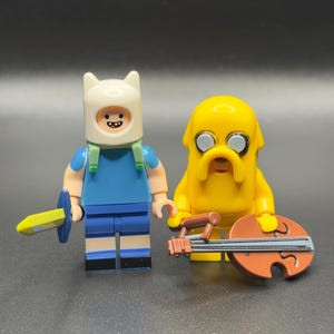 Custom Adventure Time Action Figures, Finn & Jake, Perfect Cartoon Gift Toy!