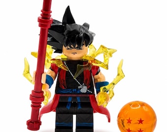 Dragon Ball inspired Xeno Goku Inspired Custom Mini Action Figure