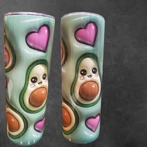 20 oz Tumbler, Multi Design with Double Wall, lid and straw