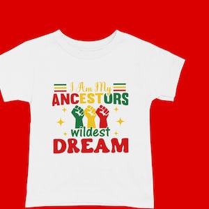 I am my ancestors, hand pressed t-shirts
