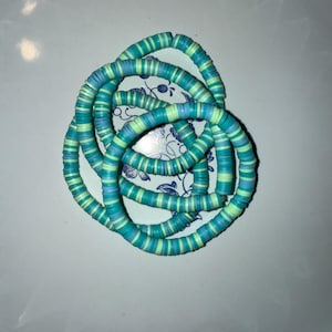 Ocean Breeze Clay Bead Bracelet
