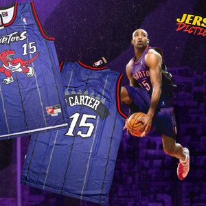 NBA Vince Carter Toronto Raptors Nike Jersey #15 Fioletowy - Męski Duży Rozmiar L 50