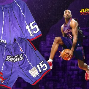 NBA Toronto Raptors Retro Vince Carter Streetwear Classic Edition Large Męskie krótkie sportowe ubrania 2025