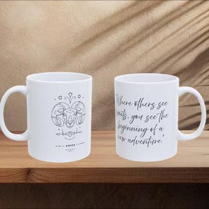 Inspirational Quote Ceramic Mug - Perfect Gift for Coffee Lovers, New Beginnings, Work Motivation, Self-care, Home Decor