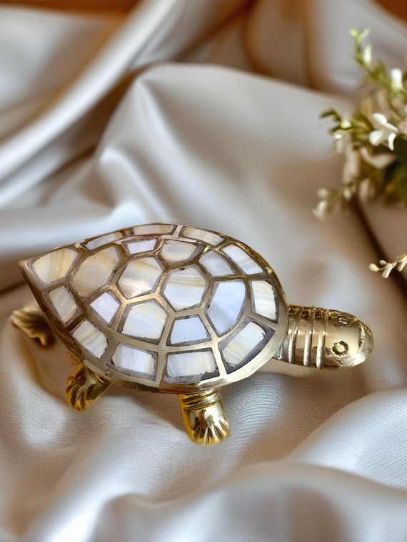 Brass Turtle Trinket Box 5.5