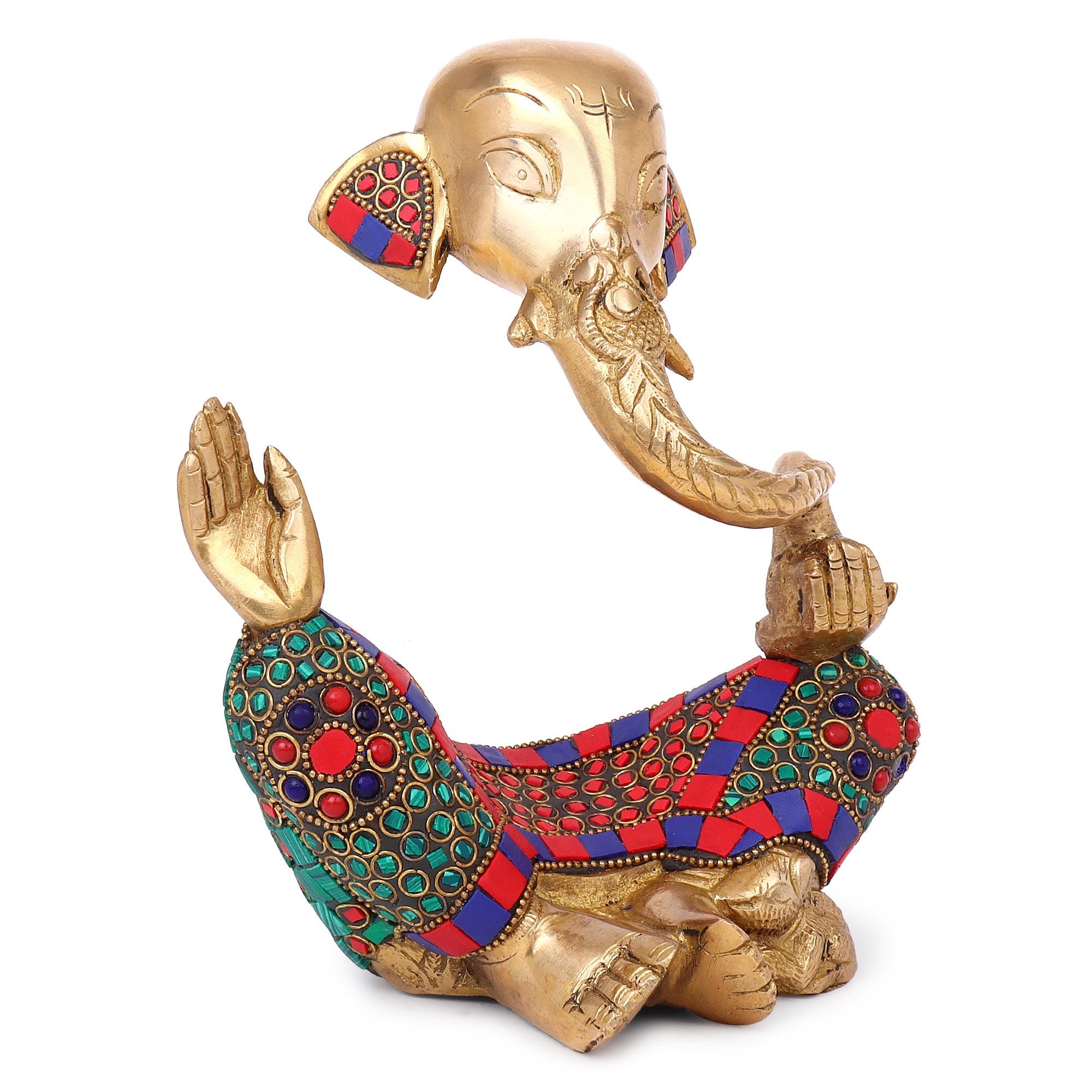 一点物アート】ガネーシャ【現代アート,コラージュ】 F20 727x606