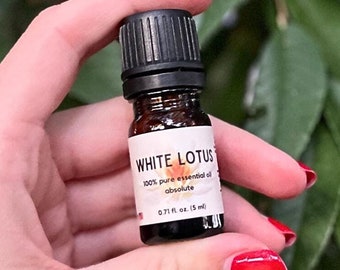 White Lotus Absolute Essential Oil - Pure, Undiluted (5 ml)
