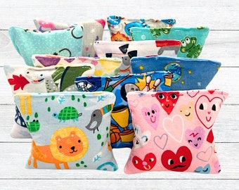 Little Zen Packs for kids, You Choose Fabric, Soft Cold Pack, Cozy Warm Pack, Boo Boo Bag, Ouch Pouch, Stocking Stuffer