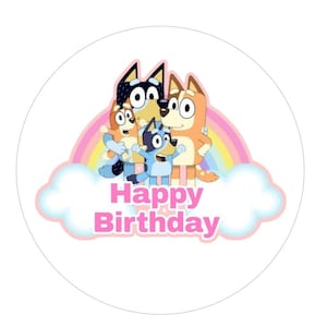 Blue Dog Edible Images | Birthday Edible Toppers | Edible Oreo Toppers | Cookie Toppers