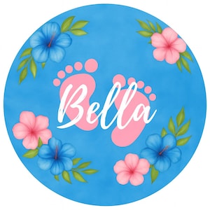 Baby Feet Edible Images | Gender Reveal Edible Images | Baby Shower Cupcake Toppers | Oreo Toppers