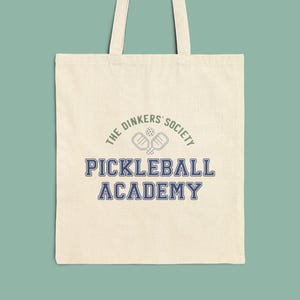 Pickleball Tote Bag: Cotton Canvas Carry-All for Paddles
