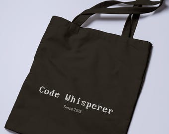 Personalized Developer Gift Tote Bag: Funny Coding Humor, Tech Work Bag