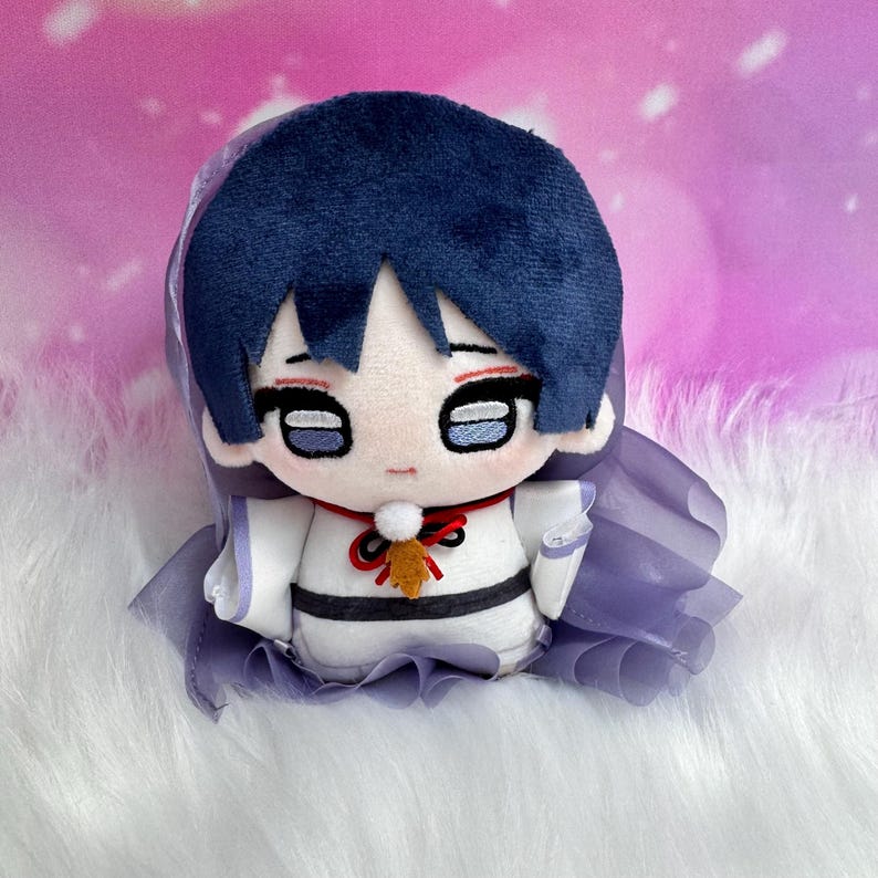Genshin Impact Wanderer Scaramouche Plush Keychain Doll 10cm Anime Chibi Plush Toy Collectible Gift image 1