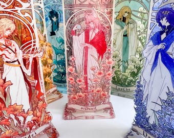 Honkai Star Rail Acrylic Standee: Art Nouveau Stained Glass Style