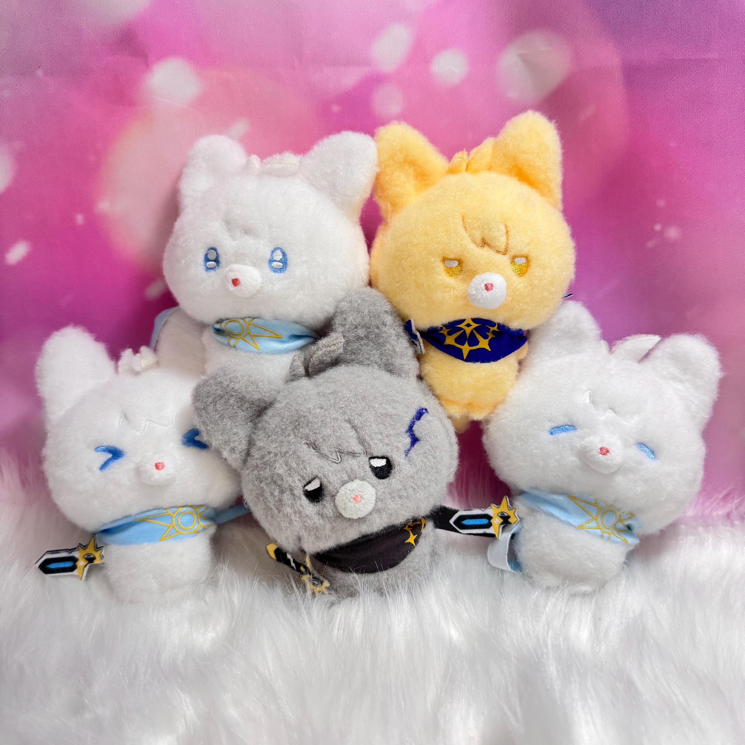 Honkai Star Rail Plush Keychain Set: Phainon, Khaslana, Flame