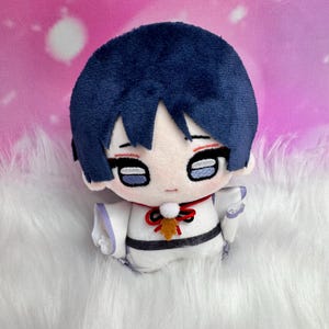 Genshin Impact Wanderer Scaramouche Plush Keychain Doll 10cm Anime Chibi Plush Toy Collectible Gift image 4