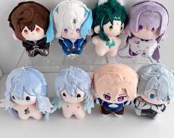 Genshin Honkai Plush Keychain: 10cm Stuffed Dolls