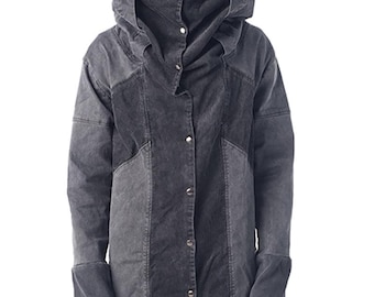 Ninja Long Coat Stonewash