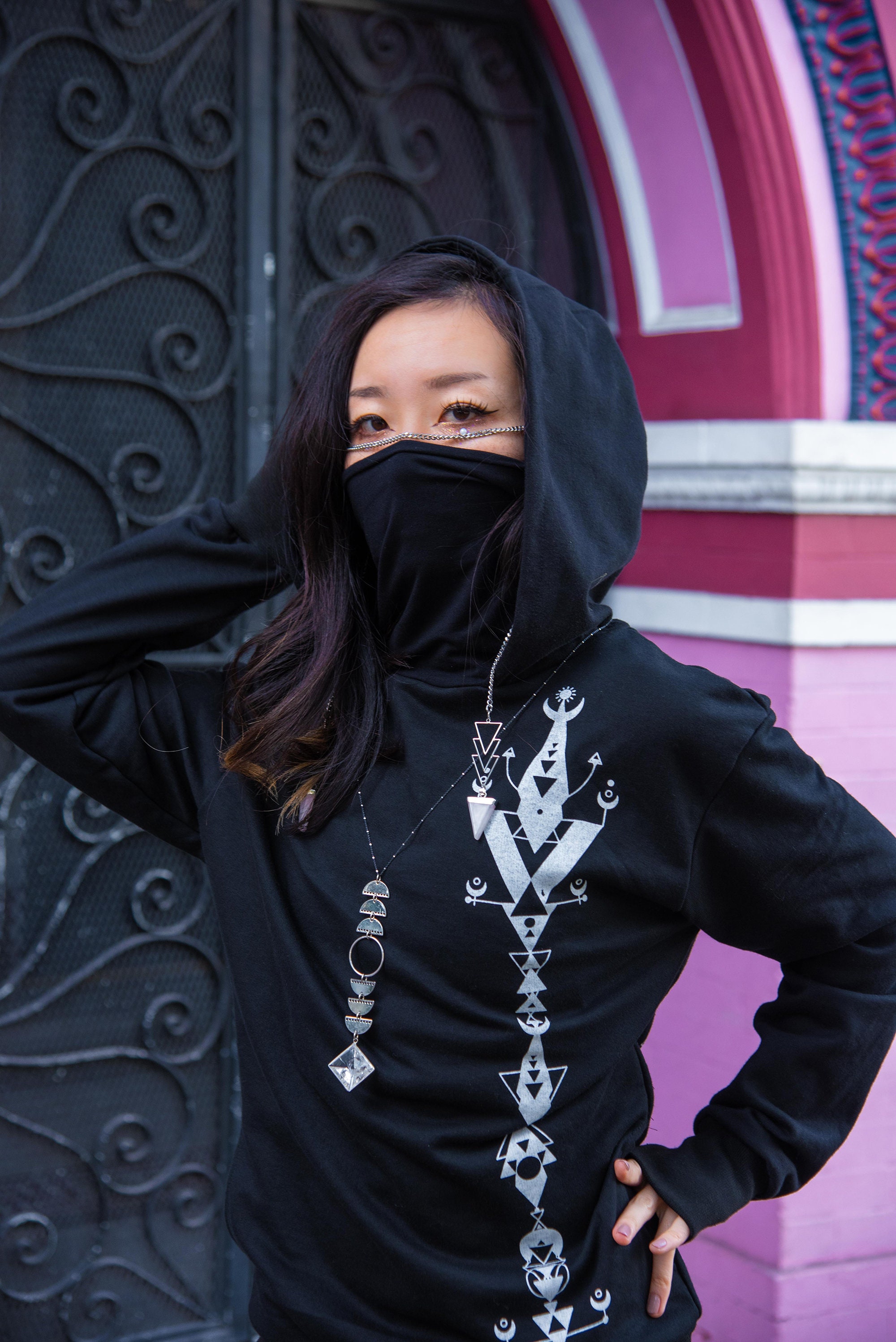 Discover Demi Lunar Oversize Hoodie With Mask