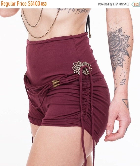 high waisted yoga booty shorts