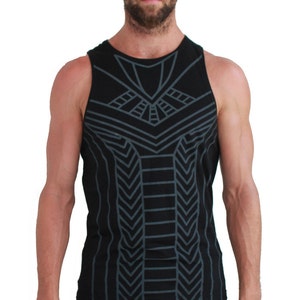 Regata masculina, sem mangas, regata estampada masculina, Burning man, top Festival, regata de ioga, cyberpunk, motocicleta,