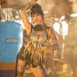 Pico Leather Fringe Bra, Festival Bra, Burning Man Bra, Post Apocalyptic, MadMax,
