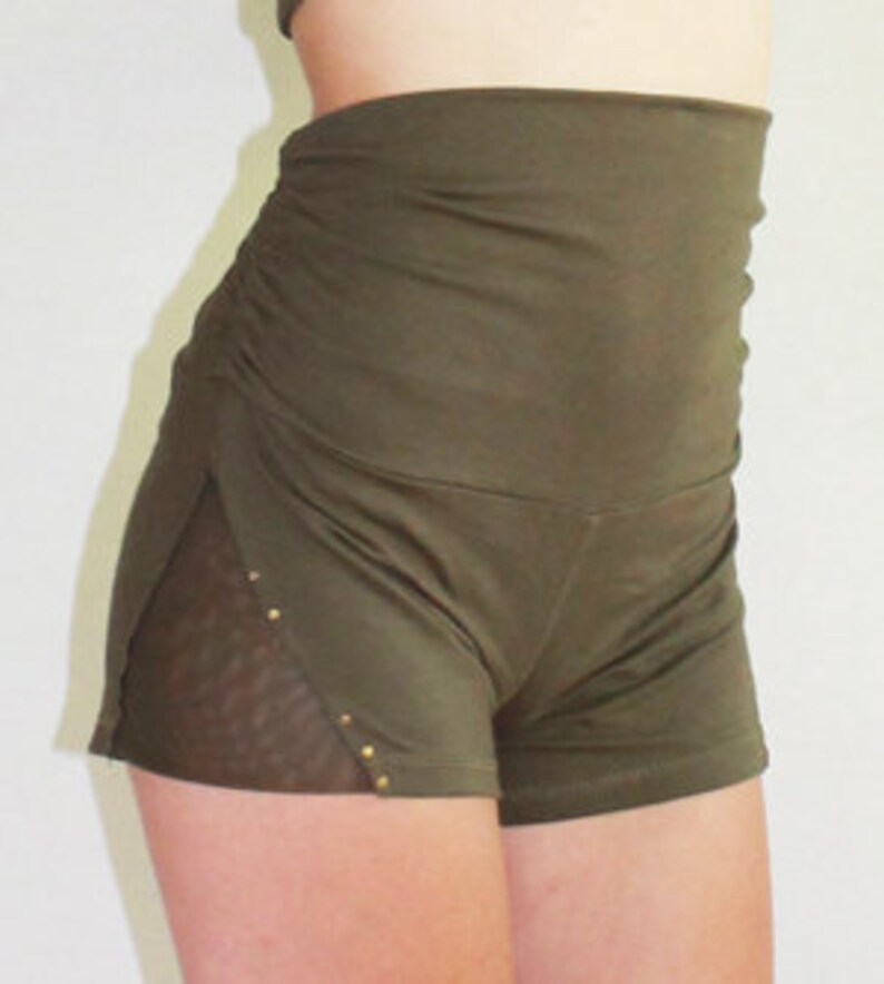 Pyramid High Waisted Shorts Yoga Wear Yoga Shorts Yoga Etsy