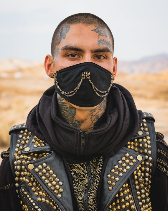 pion Evalueerbaar omdraaien Modieus masker stijlvol masker Ninja Chain Gezichtsmasker - Etsy Nederland