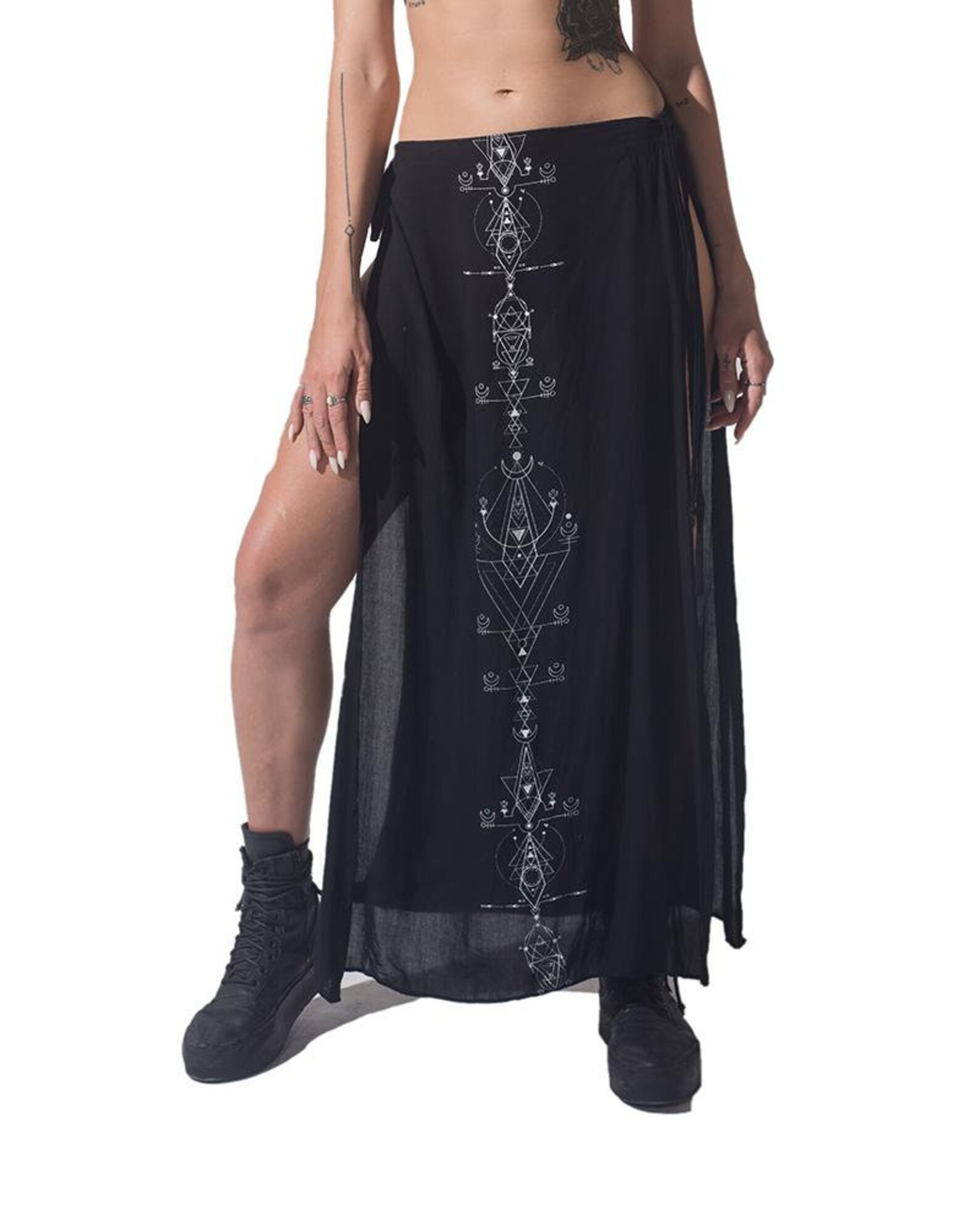 Lunar Print Long Skirt Cover Up Long Skirt Dress Etsy