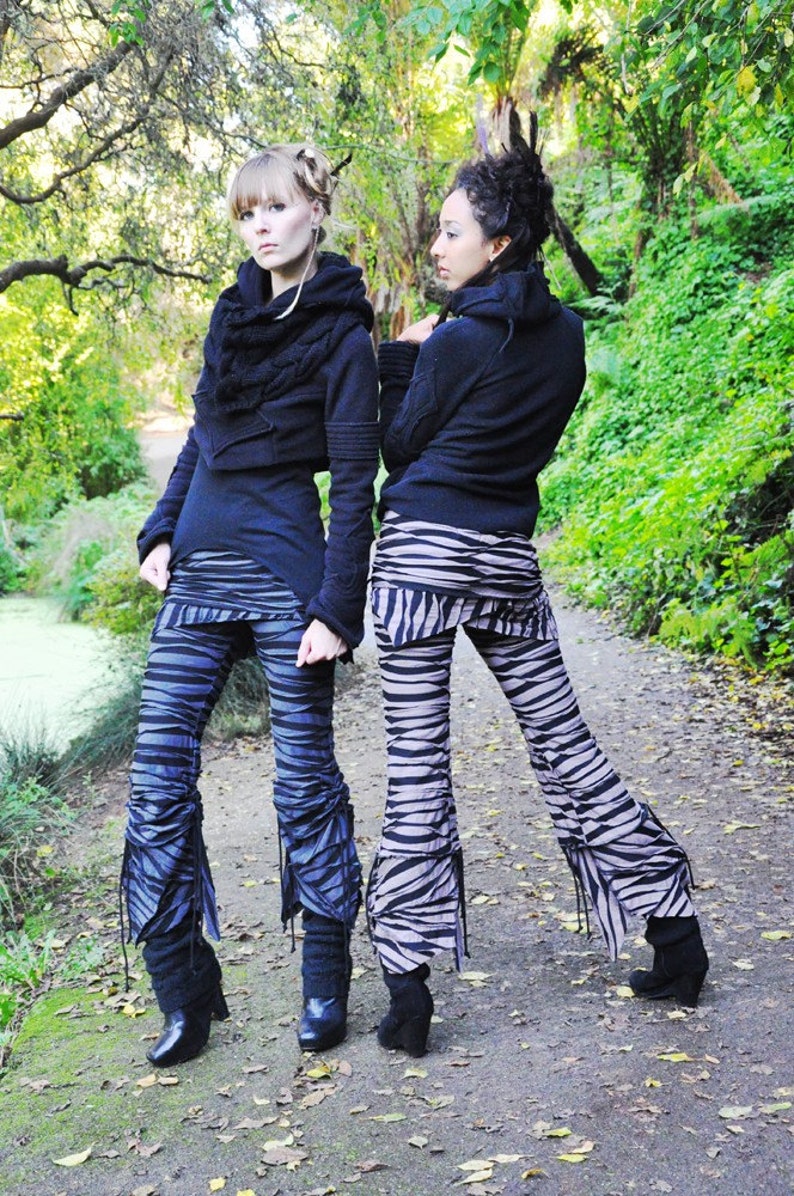 zebra pattern pants