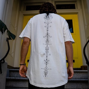 Lunar Organic Cotton Men&#39;s tee,Street wear, Tulum fashion, festival fashion, sustainable fashion, sustainable material, yoga fashion,