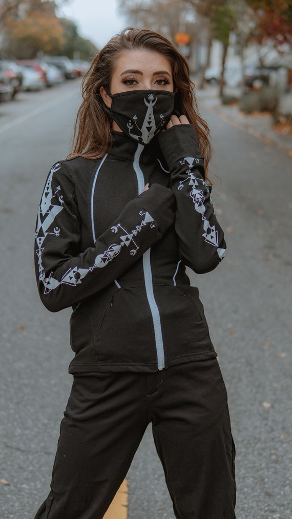 Demi Lunar Print Sports Jacket Sports Jacket Lounge Wear Yoga Active Wear Fitness Jacket Workout Jacket Gym Festival Etsy Ireland