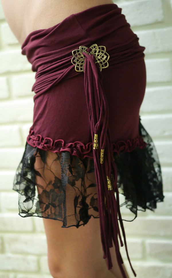Skirt string Skirt Steam Punk festival Skirt Burning Man Chic