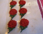 tiny chrysanthemums appliques